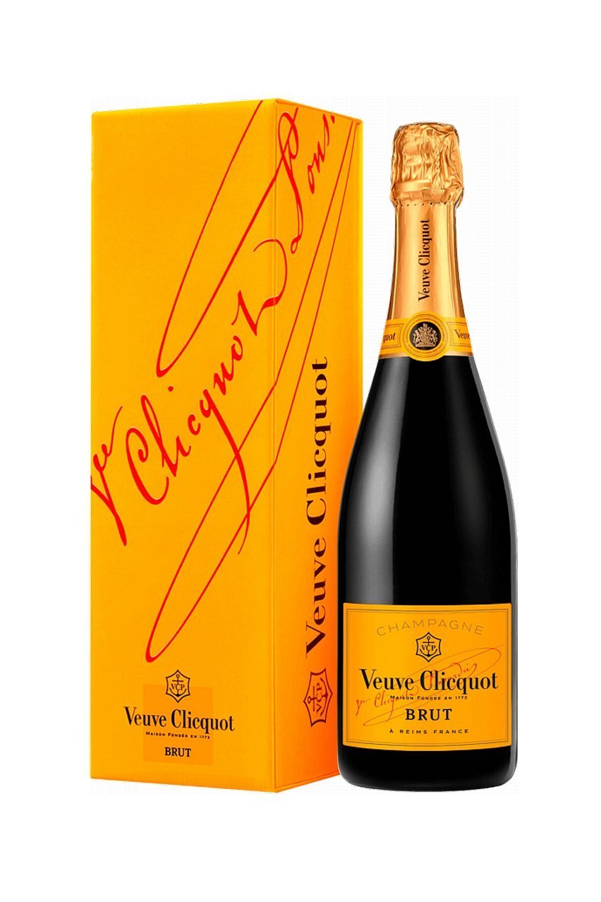 Шампанское Вдова Клико Понсардин, в подарочной упаковке, белое, брют, 0.75л